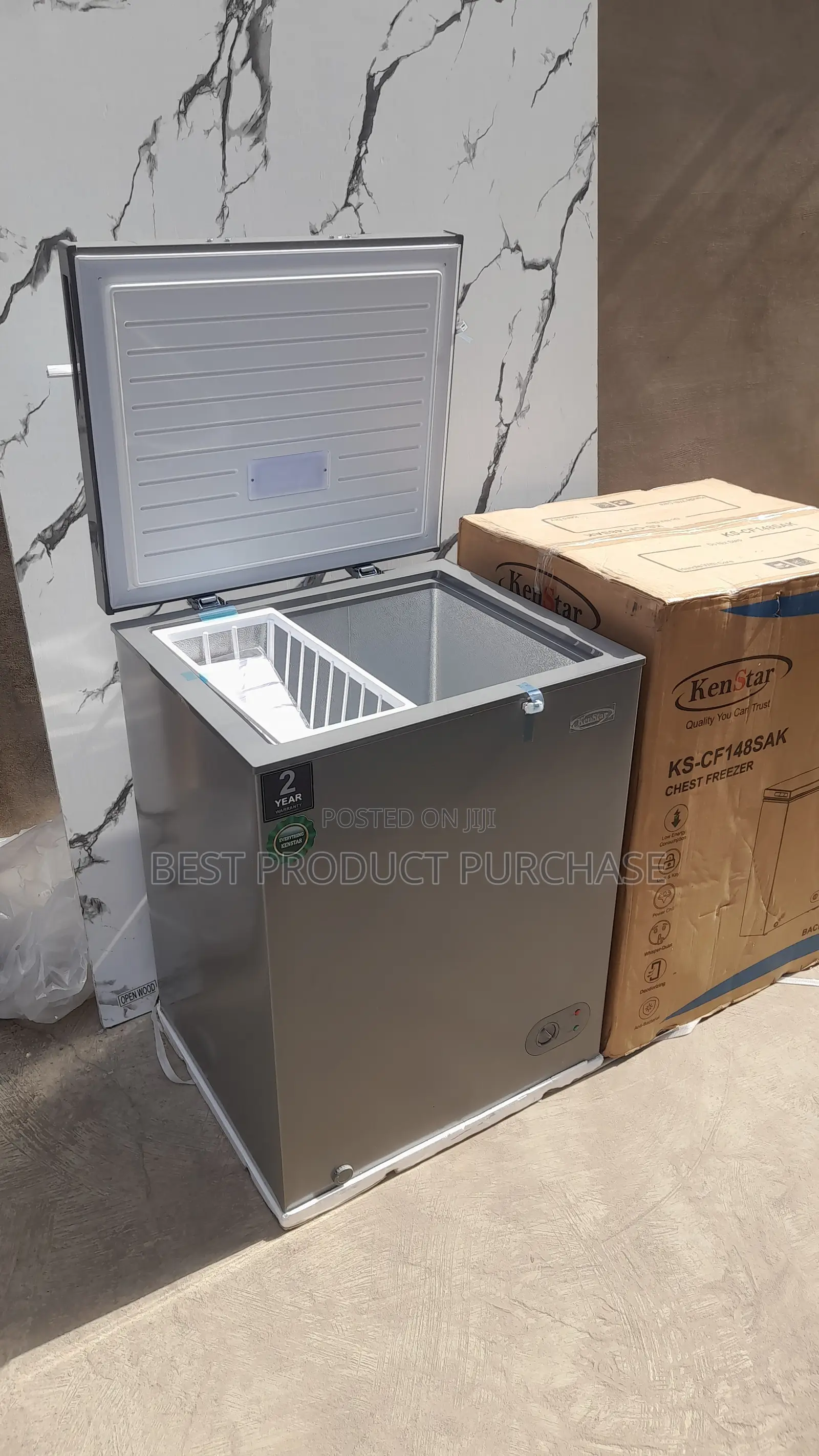Smart Inverter Class Kenstar KS-CF148SAK Freezer Sealed