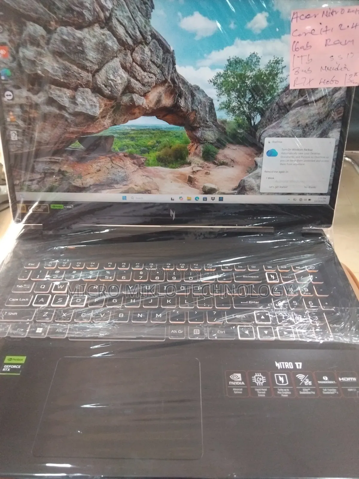 Laptop Acer Nitro 17 16GB Nvidia SSD 1T