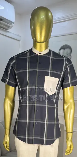 Navyu Blue Plaid Shirt