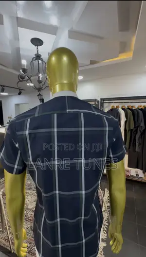 Navyu Blue Plaid Shirt
