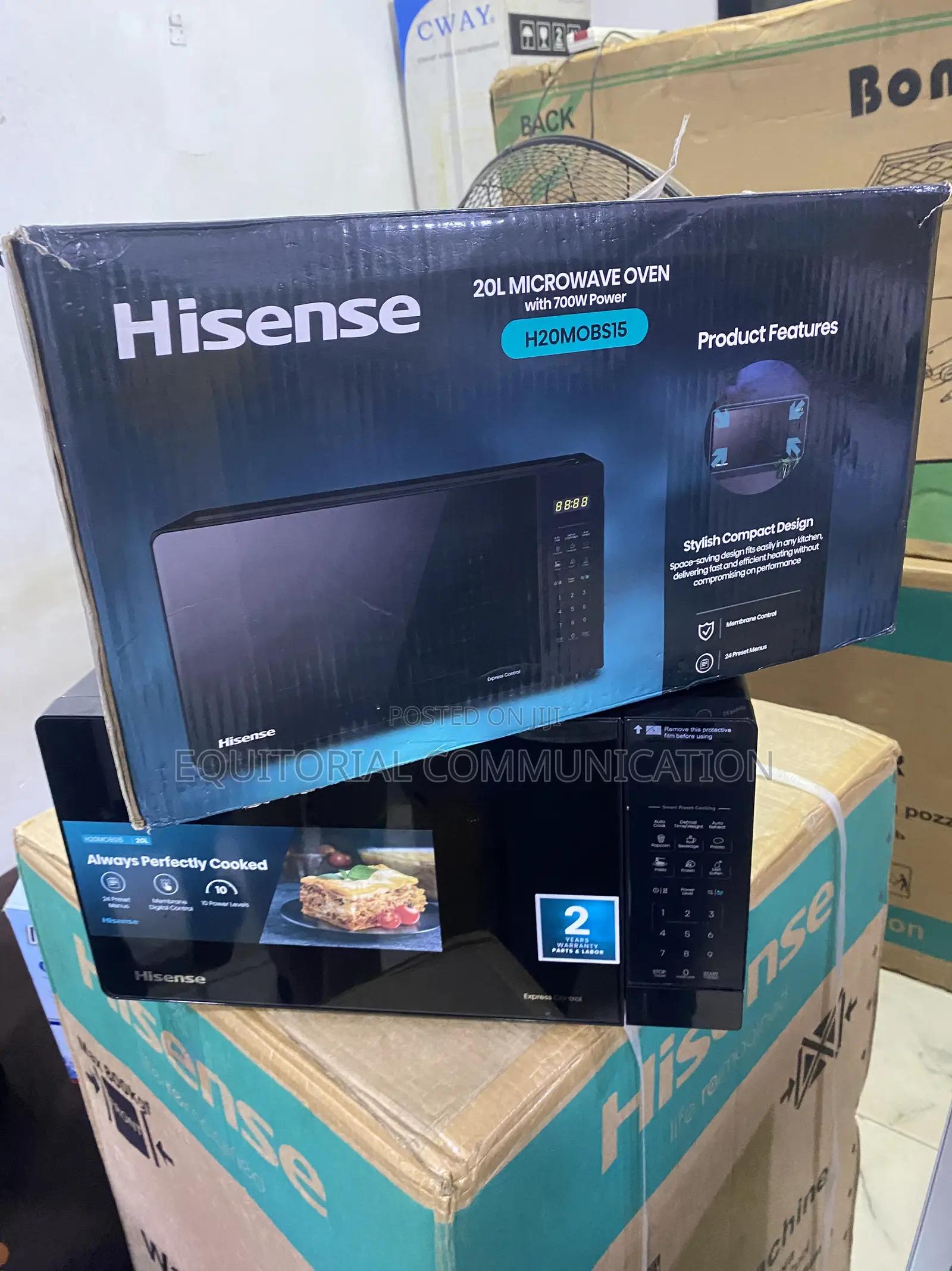 Hisense H20MOBS15 Modern 20-Litre Kitchen Microwave