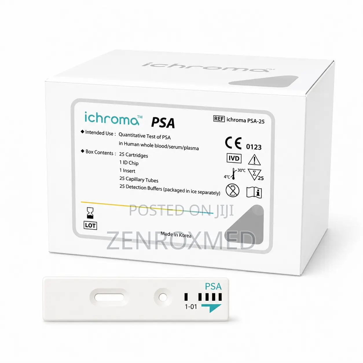 iChroma PSA Rapid Test Kit (25 Tests/Kit)