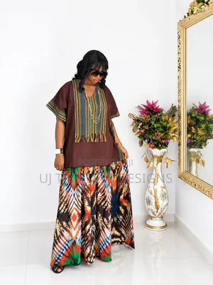 Lovely Long Flare Kaftan Gown