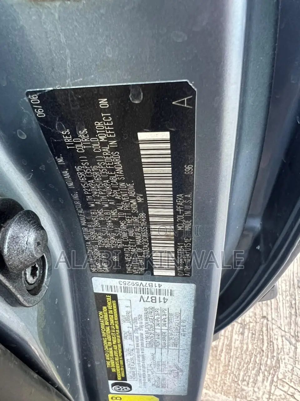 Toyota Sienna XLE 2005 Blue