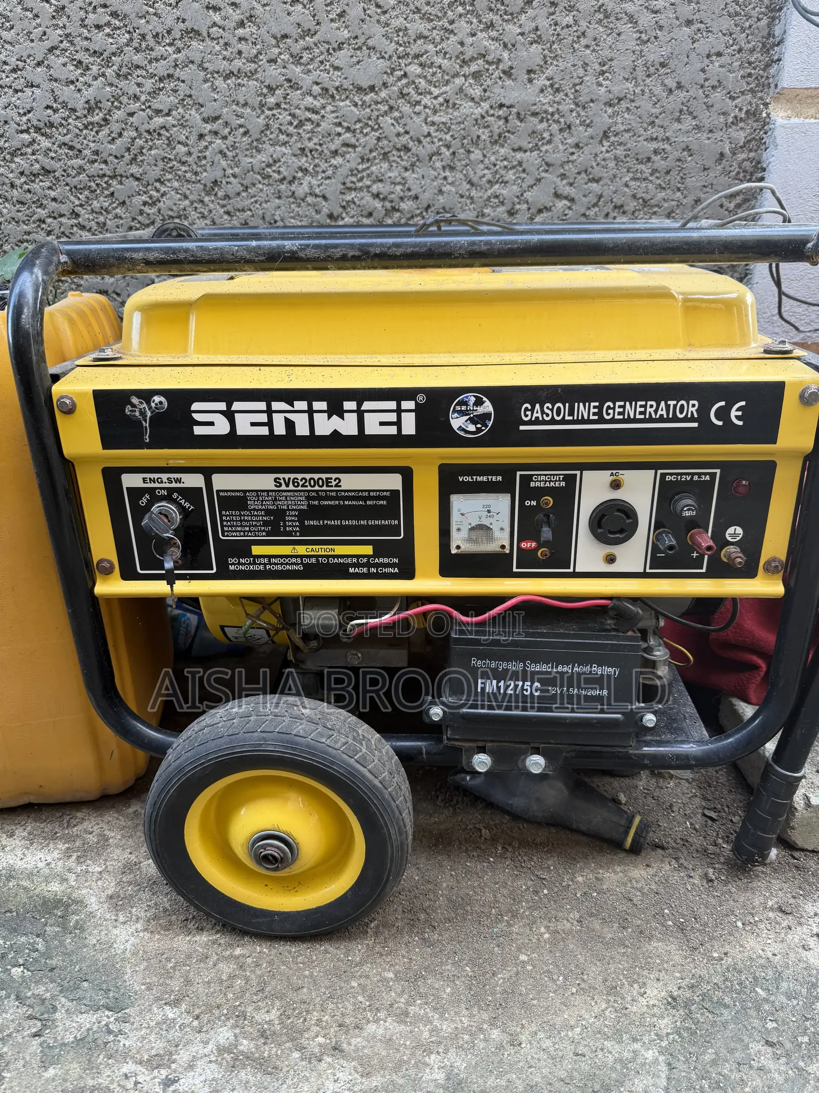 Senwei Gasoline Generator 6200watts