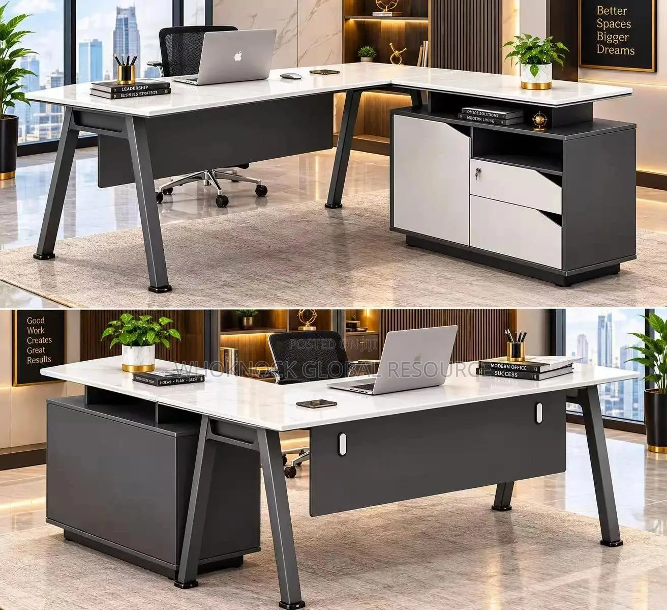 L- Shape WHK-A42-L-2m Office Table