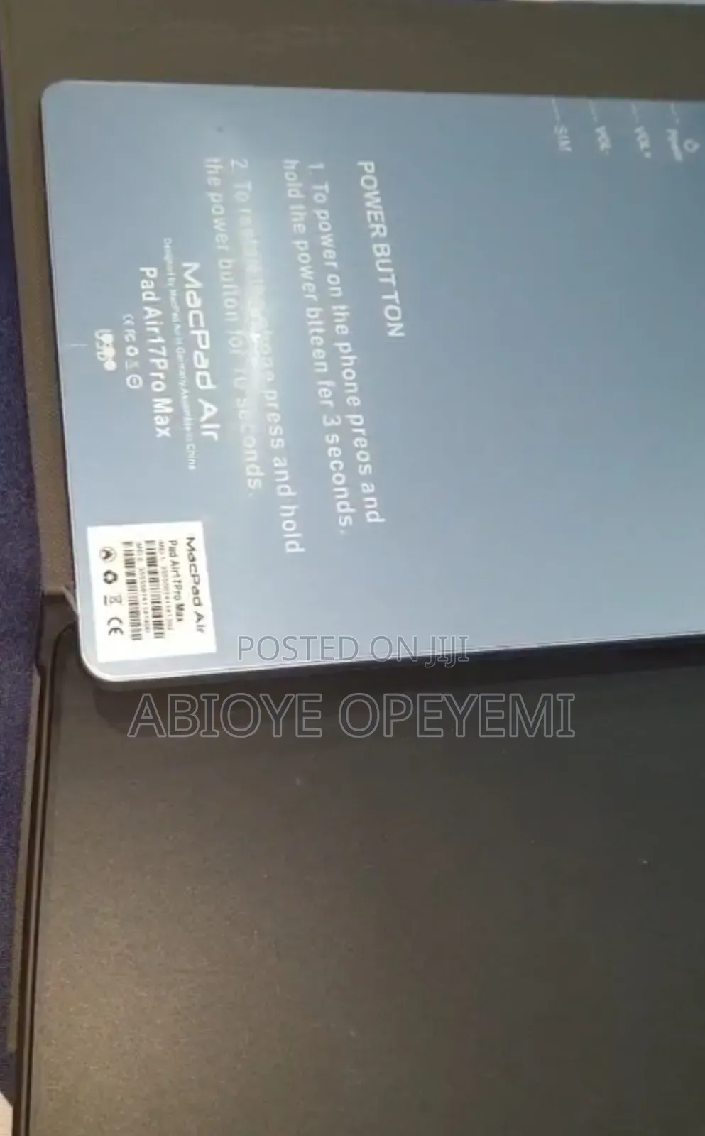 AirTab i17 Pro Max 256 GB Blue