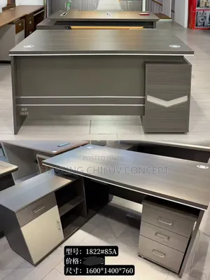 1.6m Modern Executive Office Desk With Storage