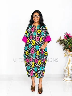 Three-Quarter Ankara Gown