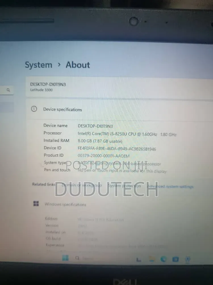 Laptop Dell Latitude 3300 8GB Intel Core i5 SSD 256GB