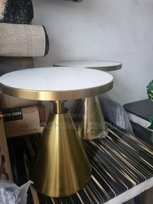 Single Marble Top Side Stools