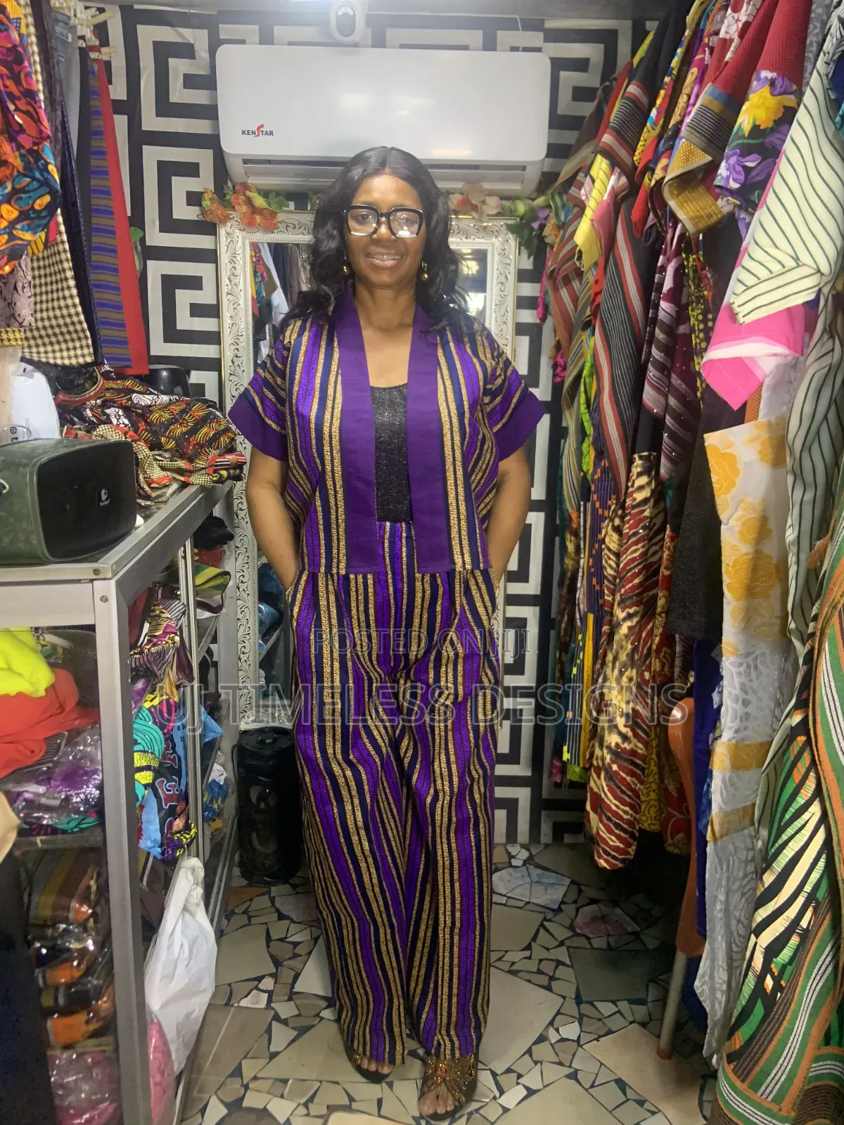 Ankara Short Jacket With Trouser
