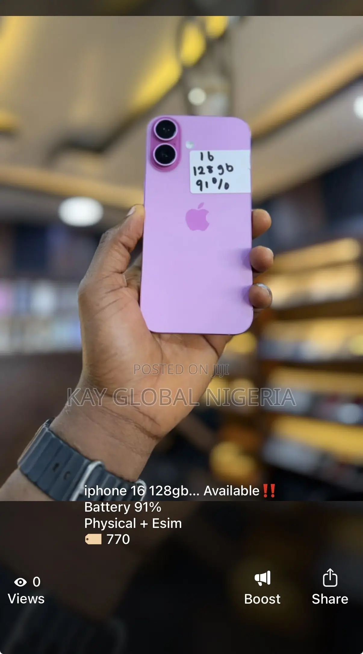 Apple iPhone 16 128 GB Pink