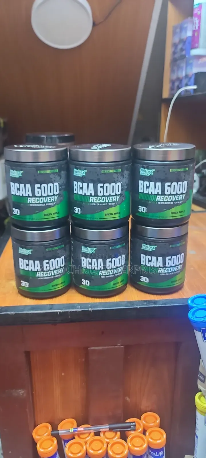 Nutrex BCAA 6000 Recovery (Green Apple Flavor, 30 Servings)