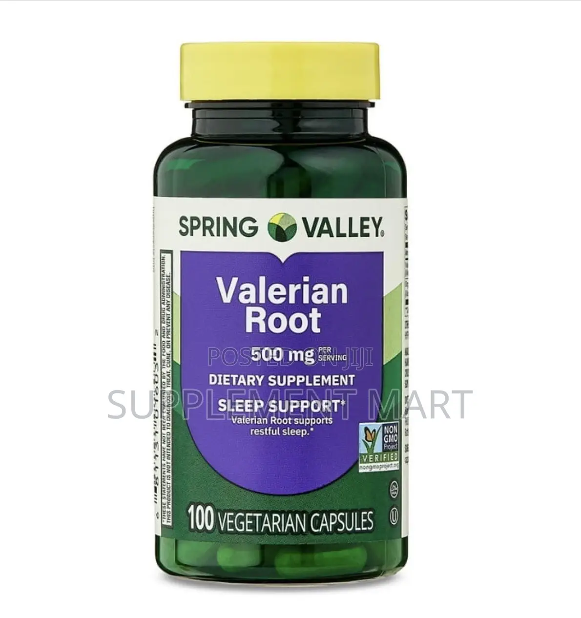 Valerian Root Capsules 500 Mg, Sleep Support, Heart Health, 100 Count