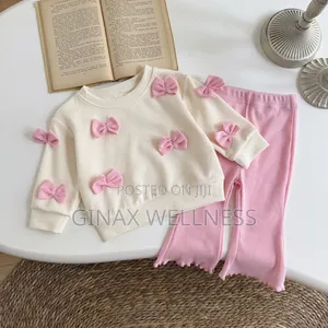 Baby Girls 2-Piece Sweater Top and Flared Trousers Set (6–12 Months)