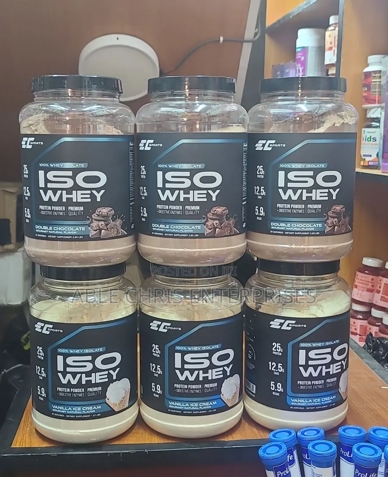 EC Sports ISO Whey (100% Whey Isolate + Digestive Enzyme)