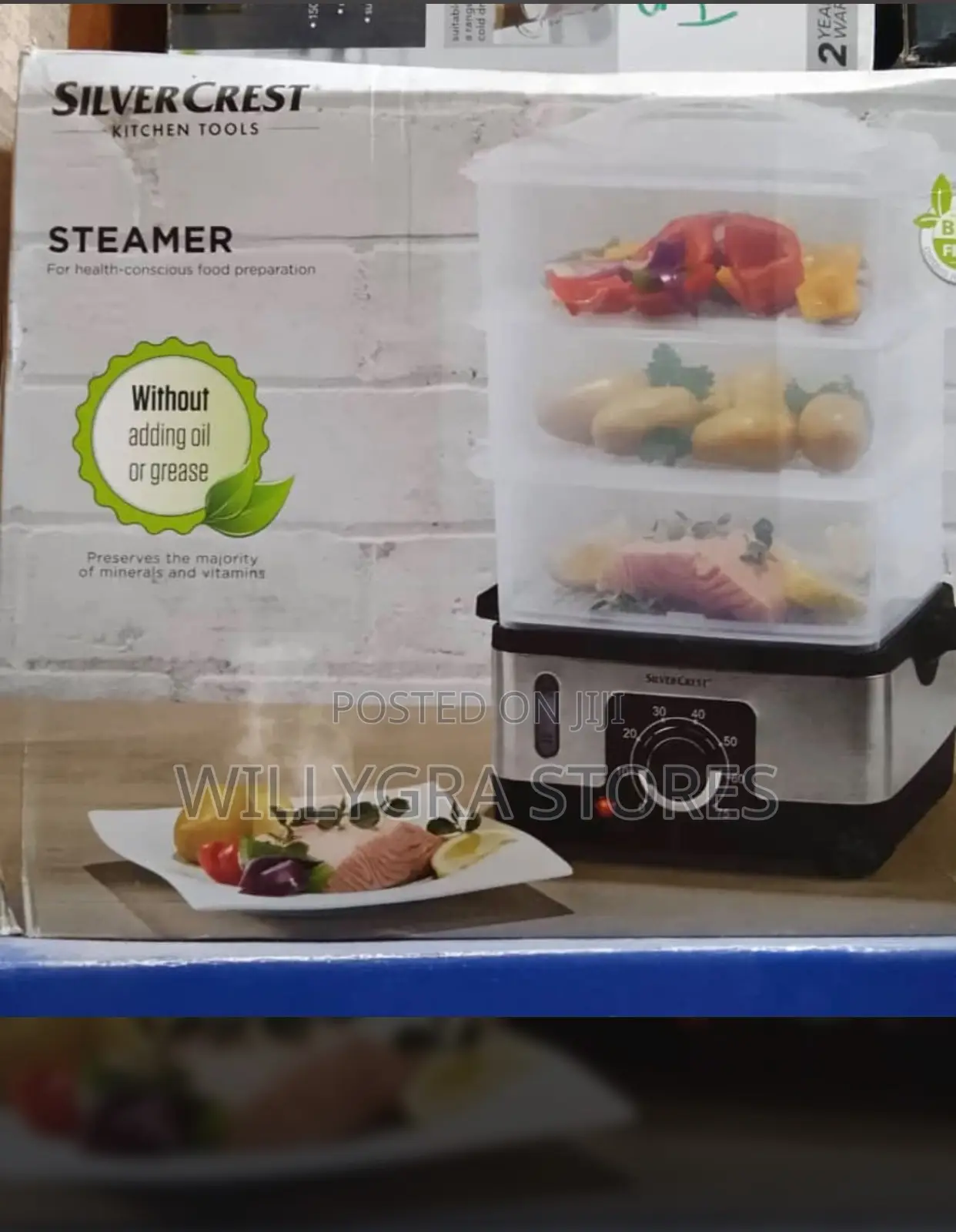 Silvercrest 3 - Layer Food & Vegetable Steamer - 950w