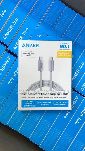 Anker 240W USB C Cable Fast Charging, [1 M] Durable Nylon, White