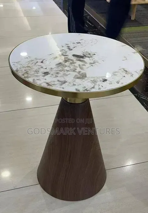 Marble Side Stool for Newspaper and Coffee