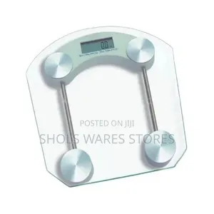 Digital Bathroom Weighing Scale - Clear Glass - With LCD Display