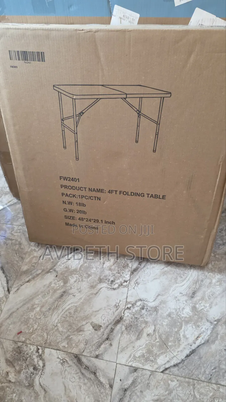 4ft Foldable Table
