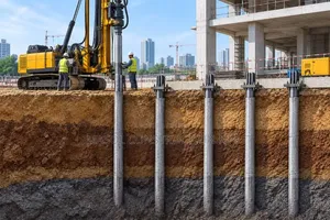 CFA Drilled Piles for Construction Sites