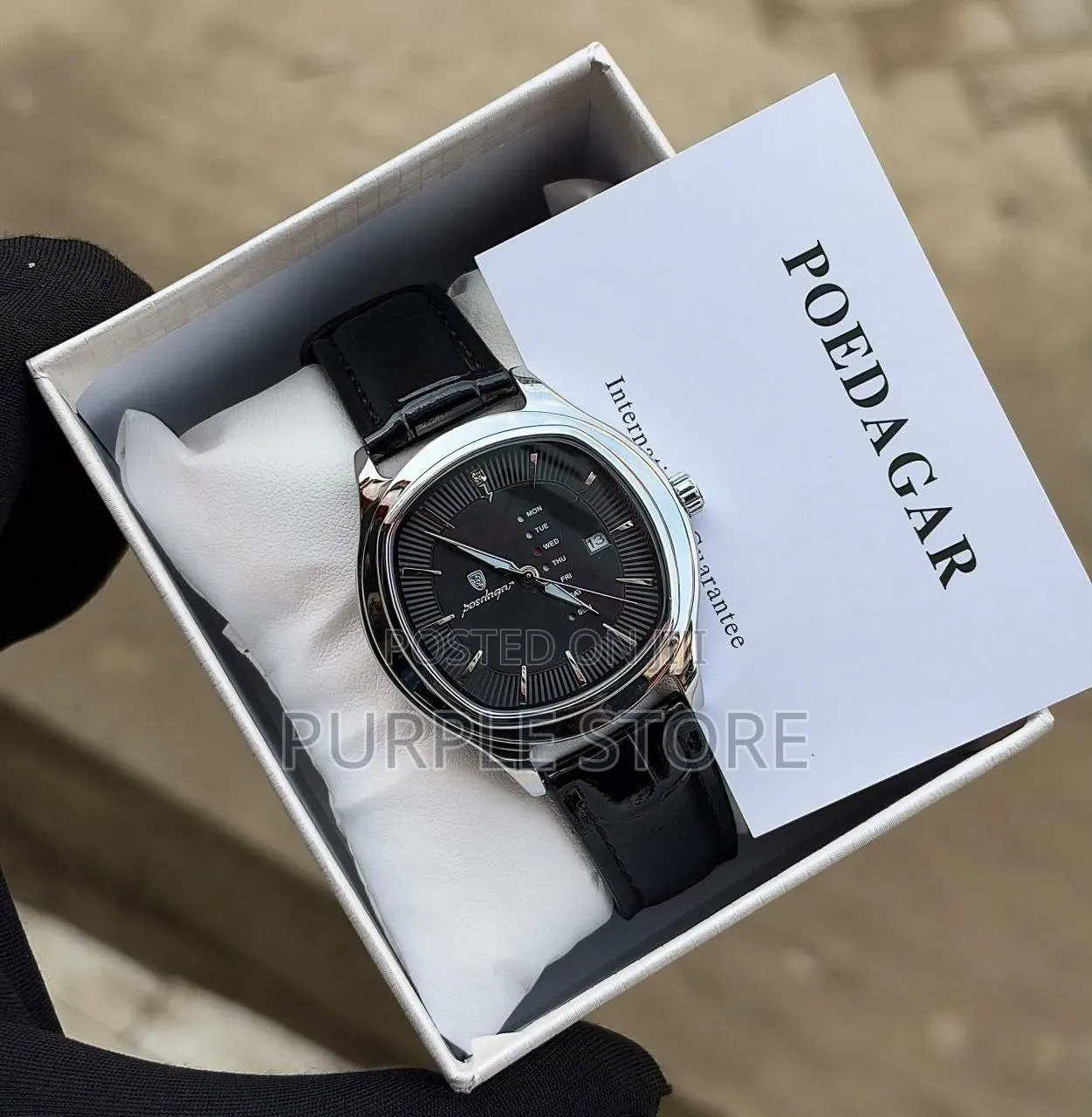 Poedagar Unisex Leather Watch