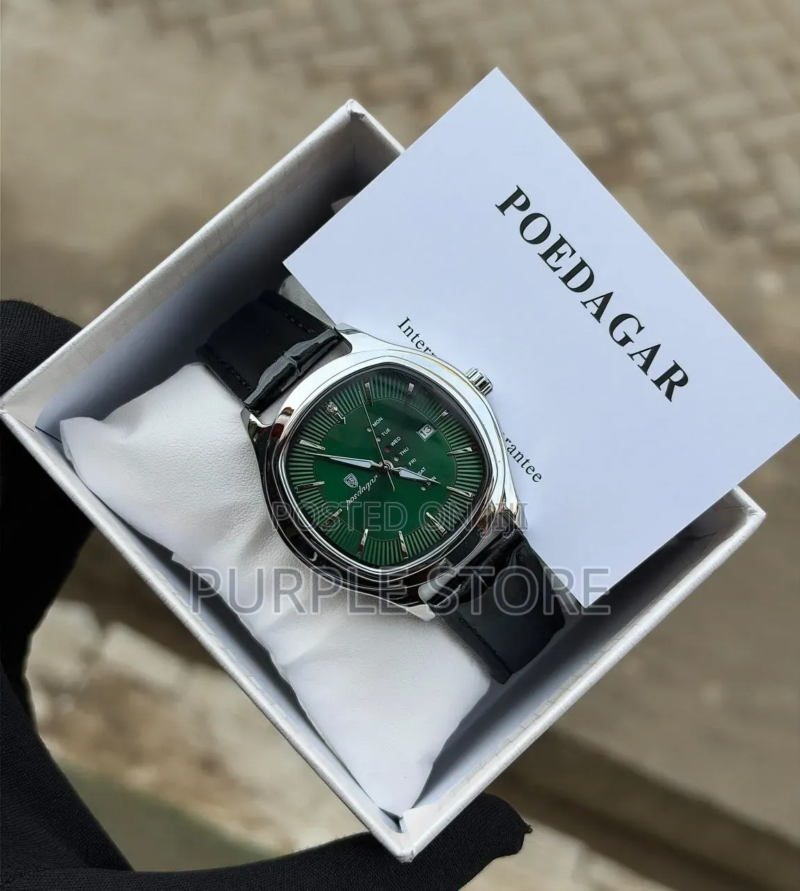 Poedagar Unisex Leather Watch