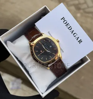 Poedagar Unisex Leather Watch