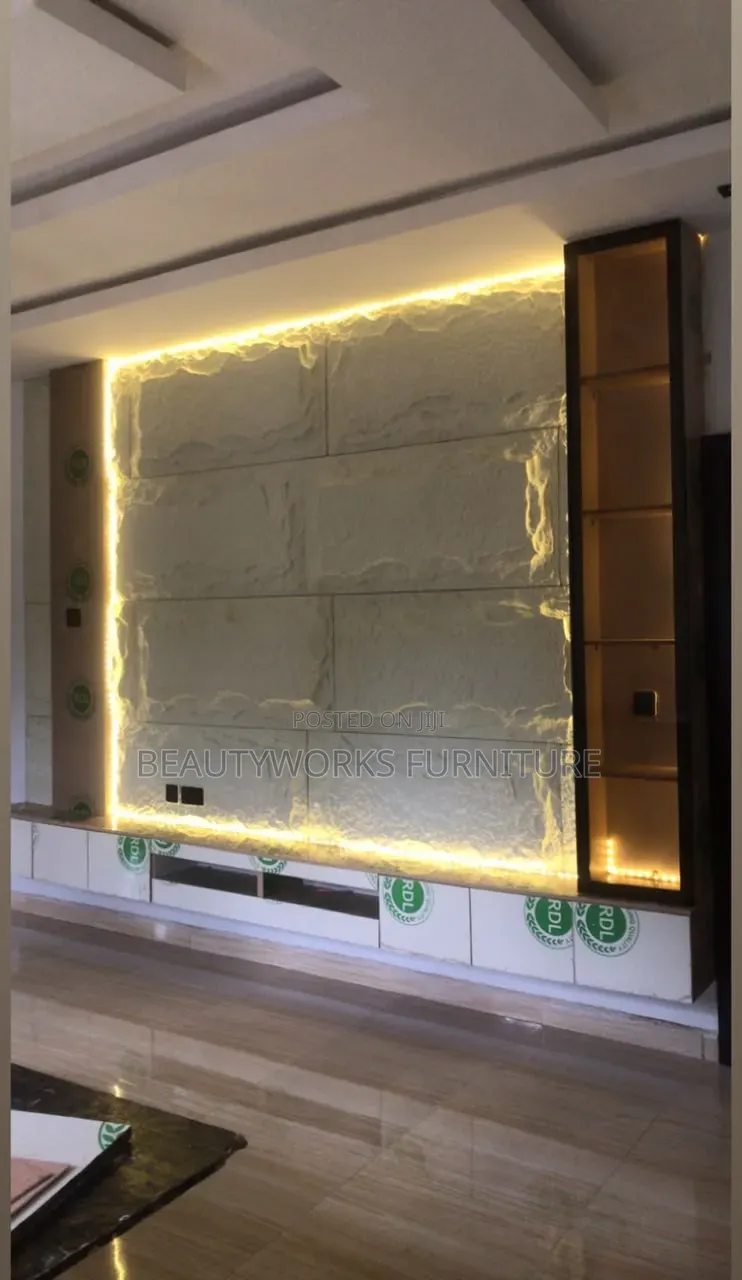 TV Panel and Shelves
