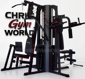5-Station Multi-Gym With a Built-in Leg Press