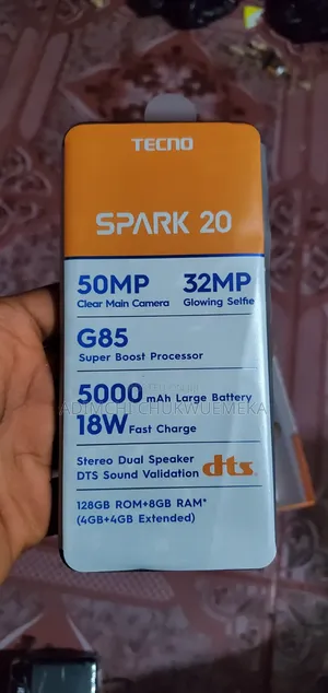 Tecno Spark 20 128 GB Black