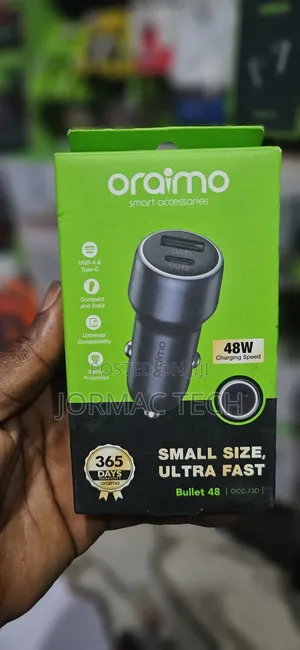 Oraimo Ultra Fast Car Charger With Type C