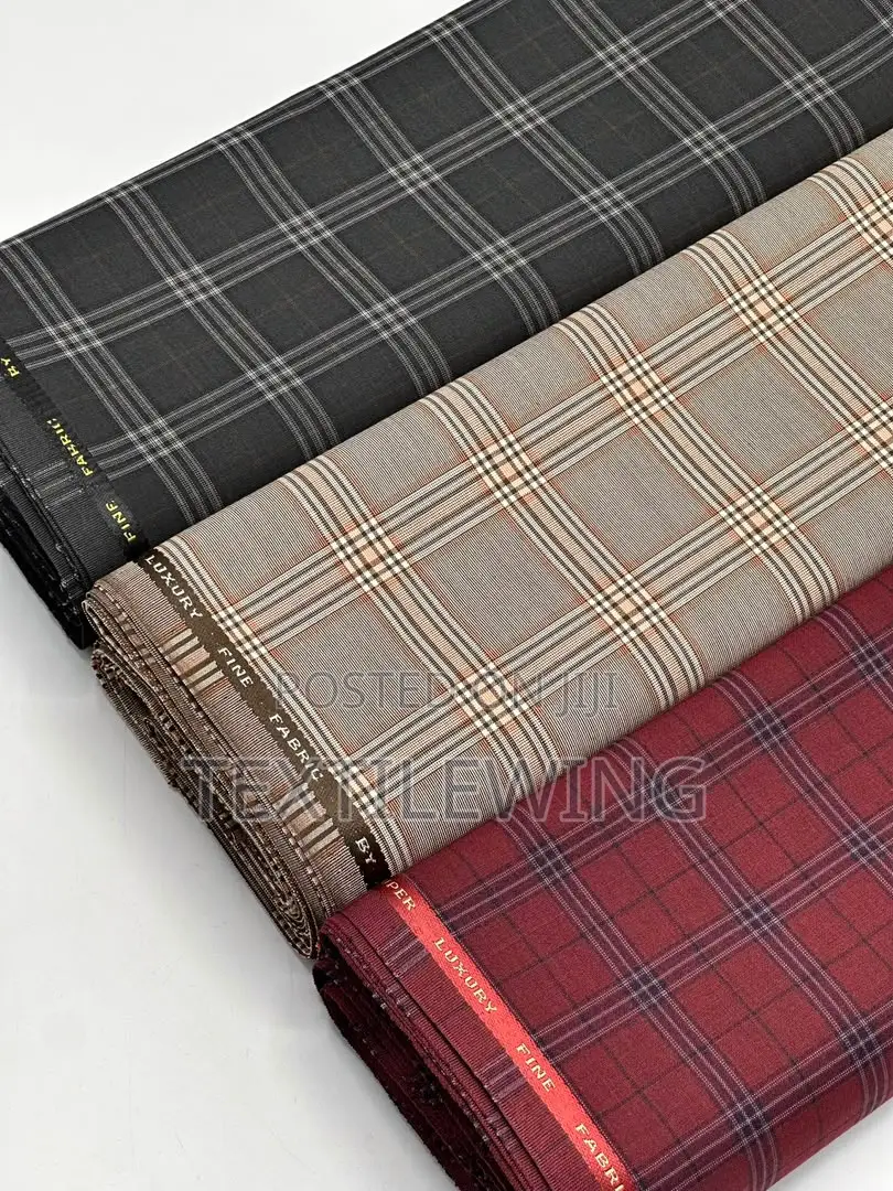 *FABIANA CHECKS*_Very Soft & Fluid Material