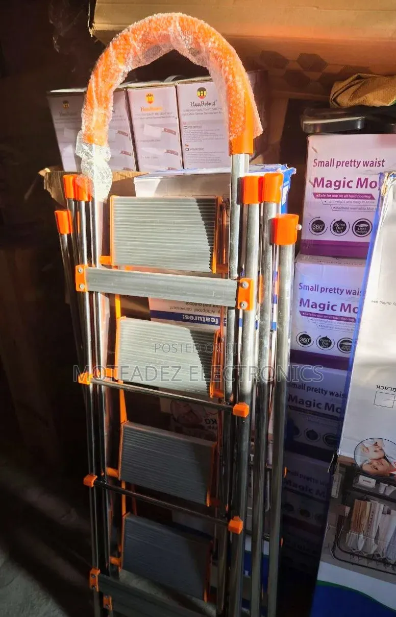 4 Layer 2in1 Heavy Duty Stainless Multipurpose Cloth Hanger/Ladder