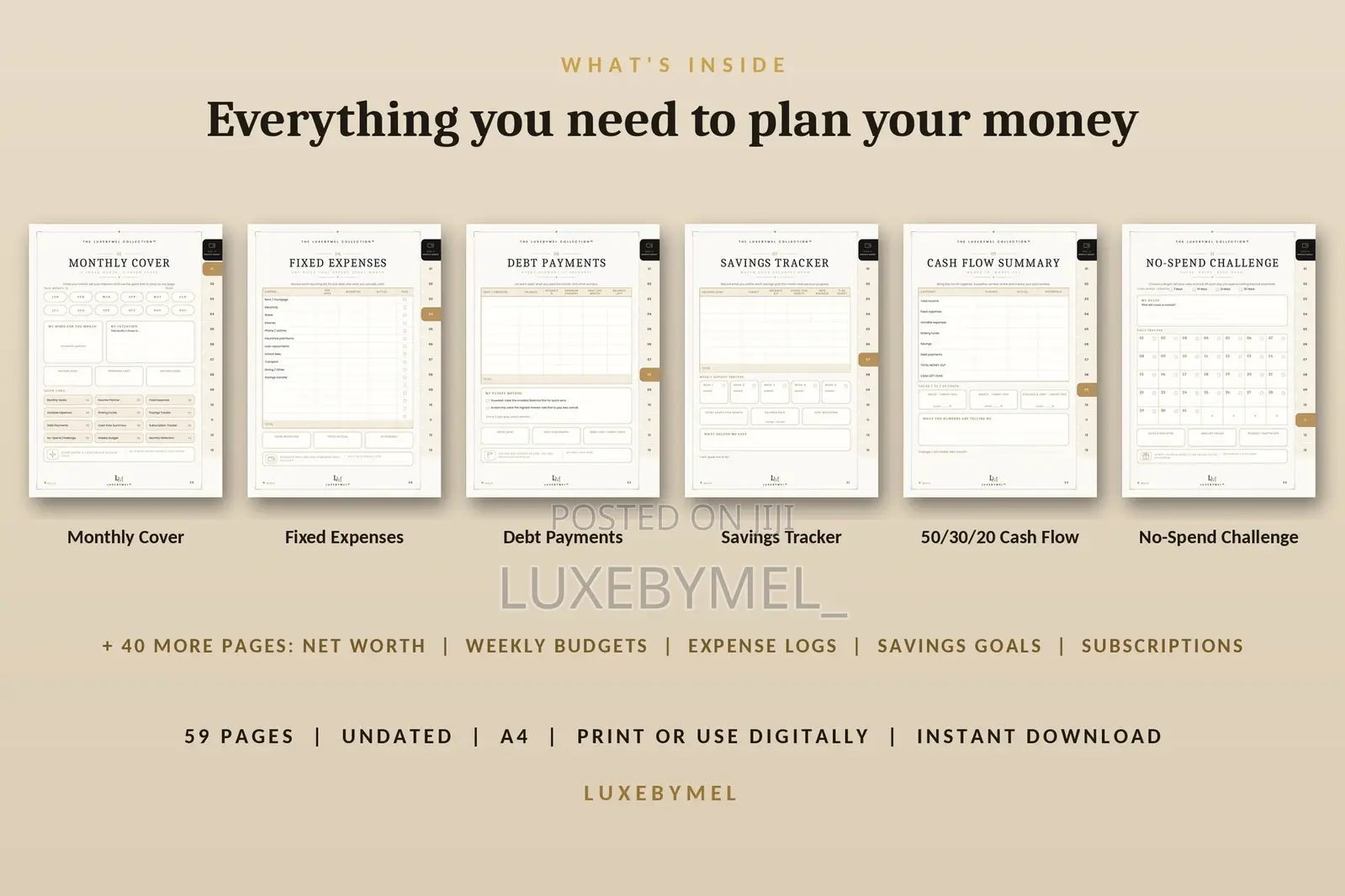Digital Financial Planner – Budget, Save Money & Track Expenses