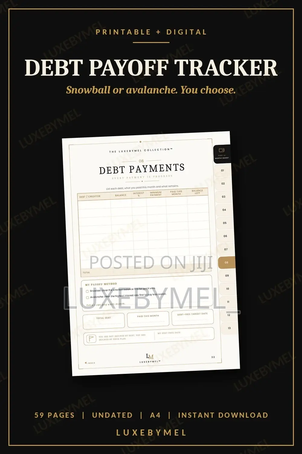 Digital Financial Planner – Budget, Save Money & Track Expenses