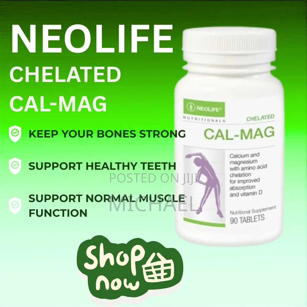 Chelated Cal-Mag 90 Tablets for Strong Bones, Teeth & Muscle Support
