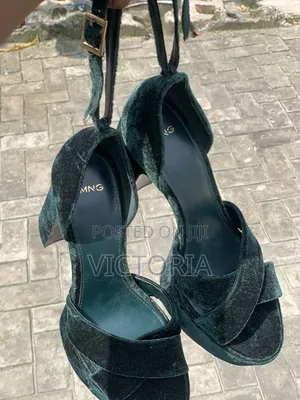 Green Velvet Shoes