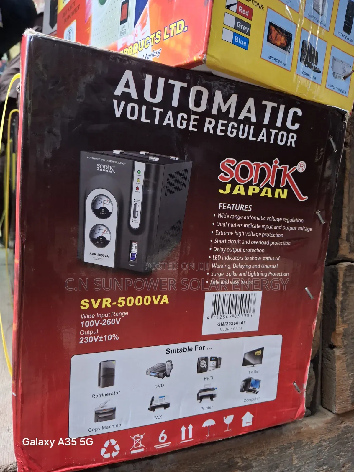 Sonik 5000W Automatic Voltage Regulator