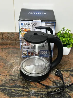 Jamaky 2l Glass Electric Kettle With Blue Led Light