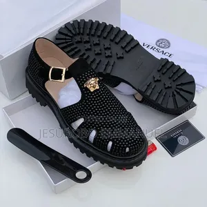 Versace Men's Luxury Sandal - Black - With Box