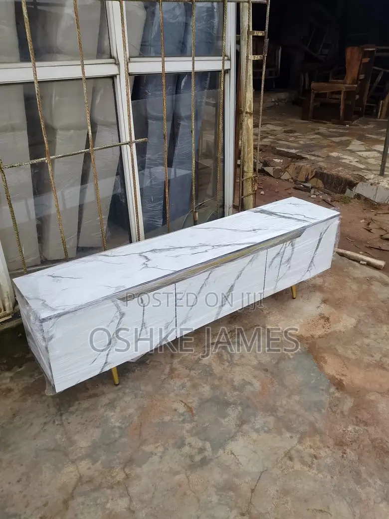 5ft White TV Stand