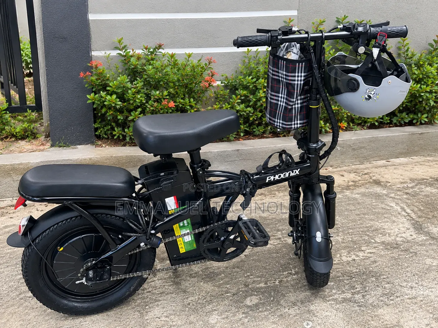 PHOENIX Folding Electric Bicycle – Black