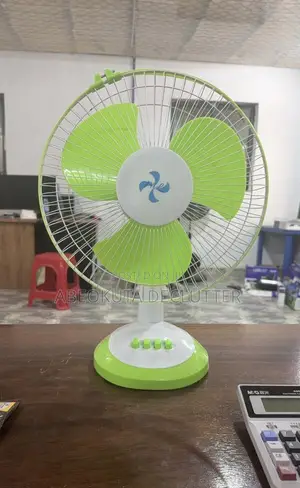 Solar Rechargeable Fan 12 Inches GUARANTEED 8 HOURS of BATTERY