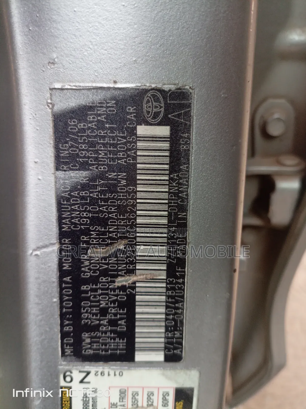 Toyota Matrix 2005 Silver