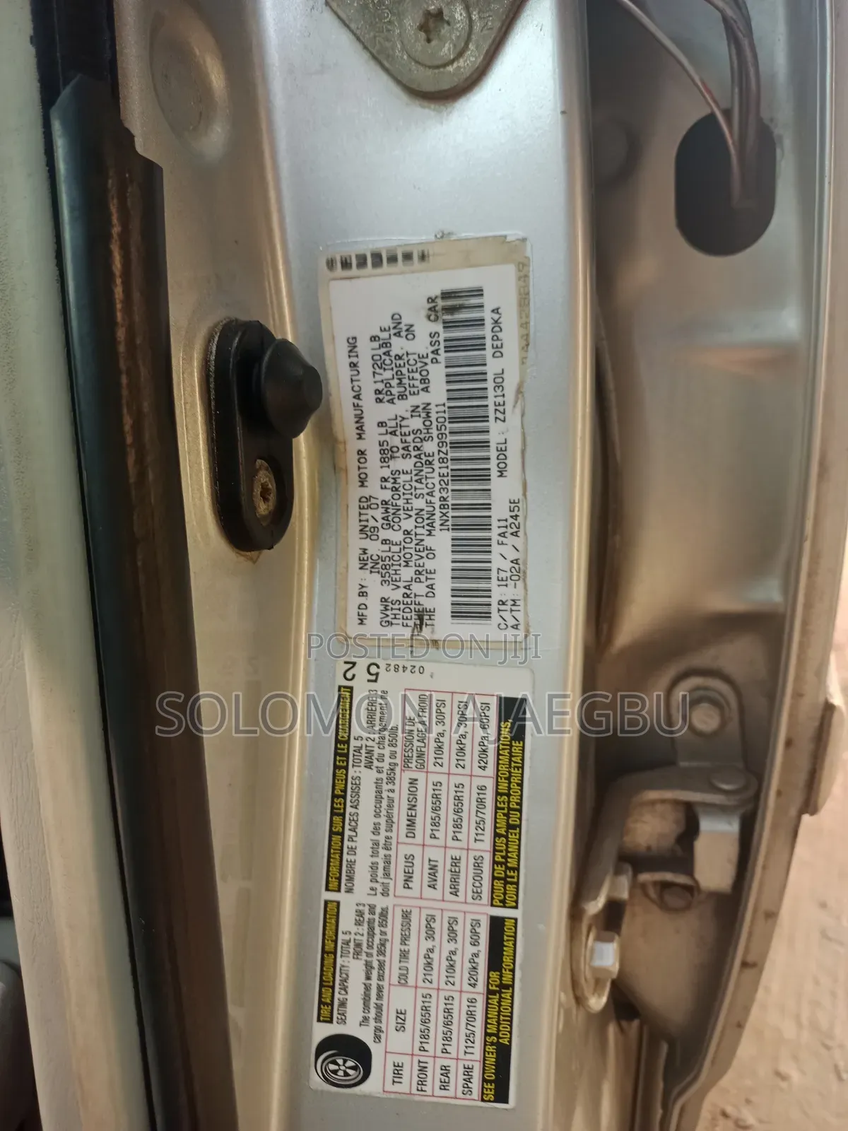 Toyota Corolla 1.8 LE 2008 Silver