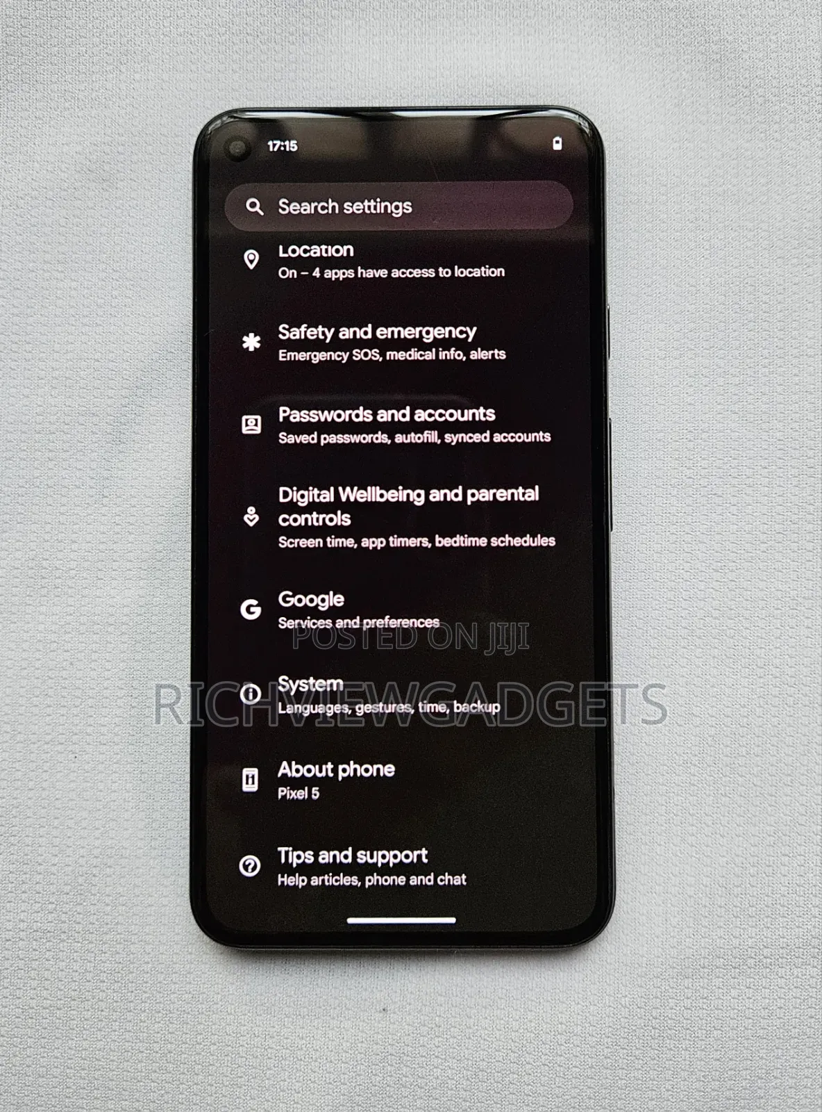 Google Pixel 5 128 GB Black