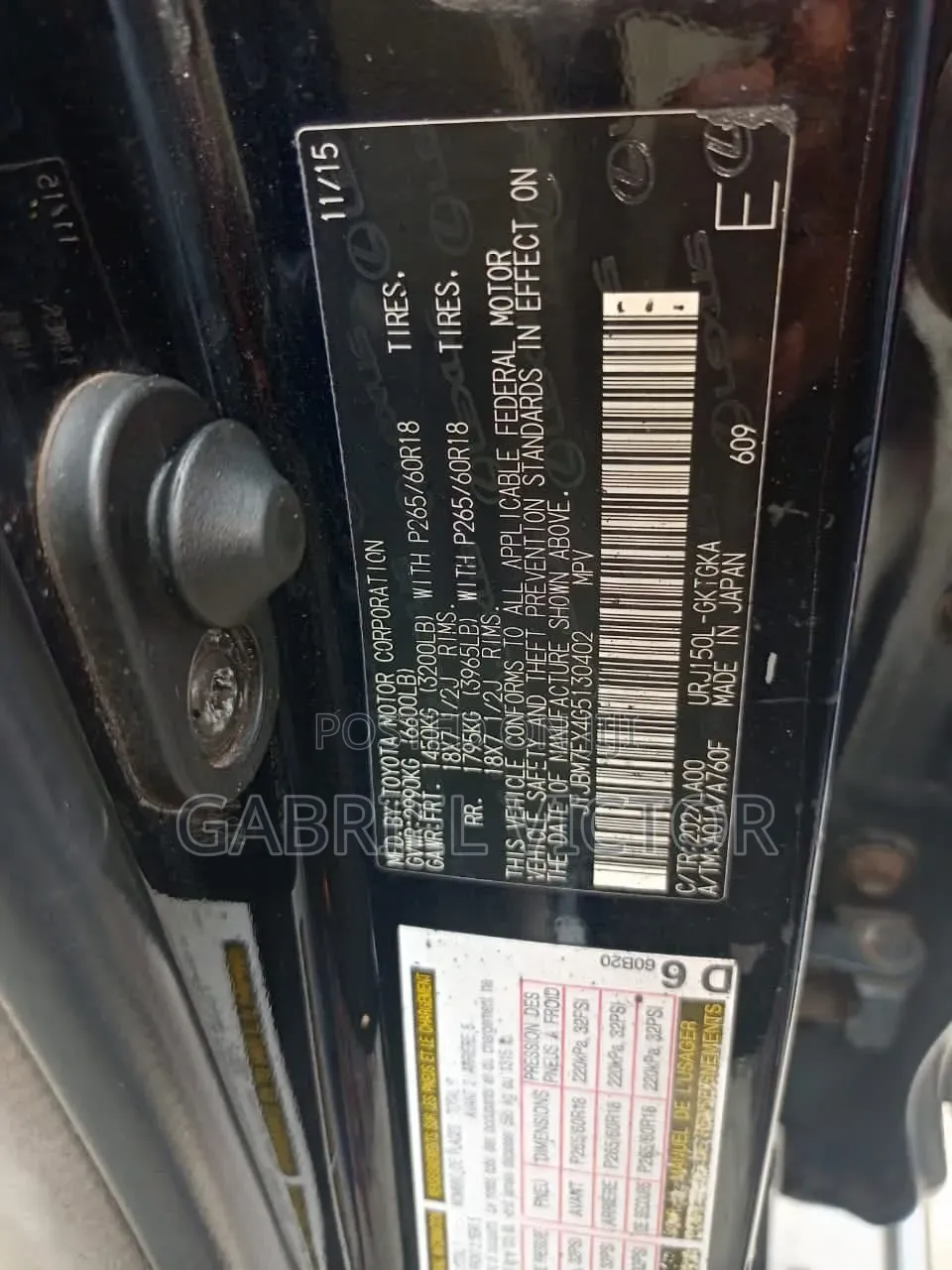 Lexus GX 460 Luxury 2016 Black